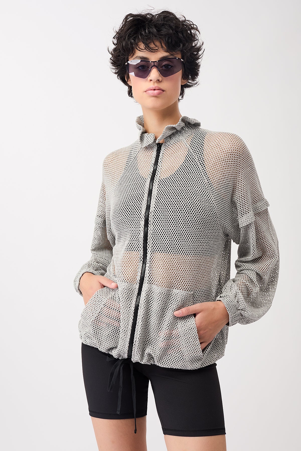 Mesh Jacket (Grey Melange)