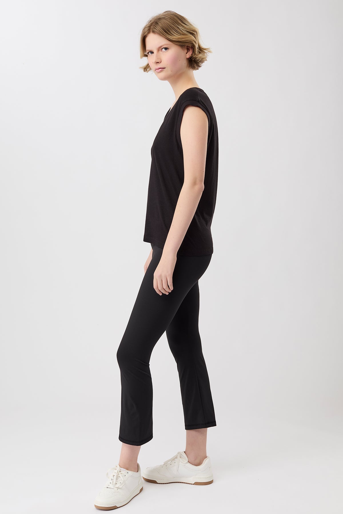 Retro Cropped Pants (Black)