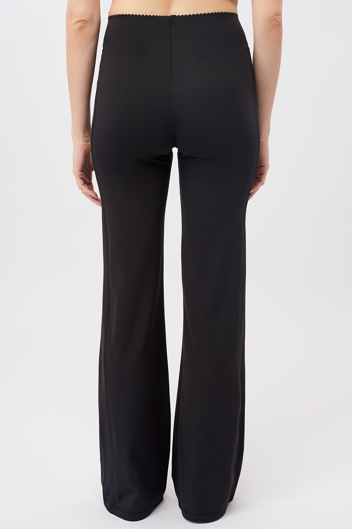 Flared Workout Pants (Black)