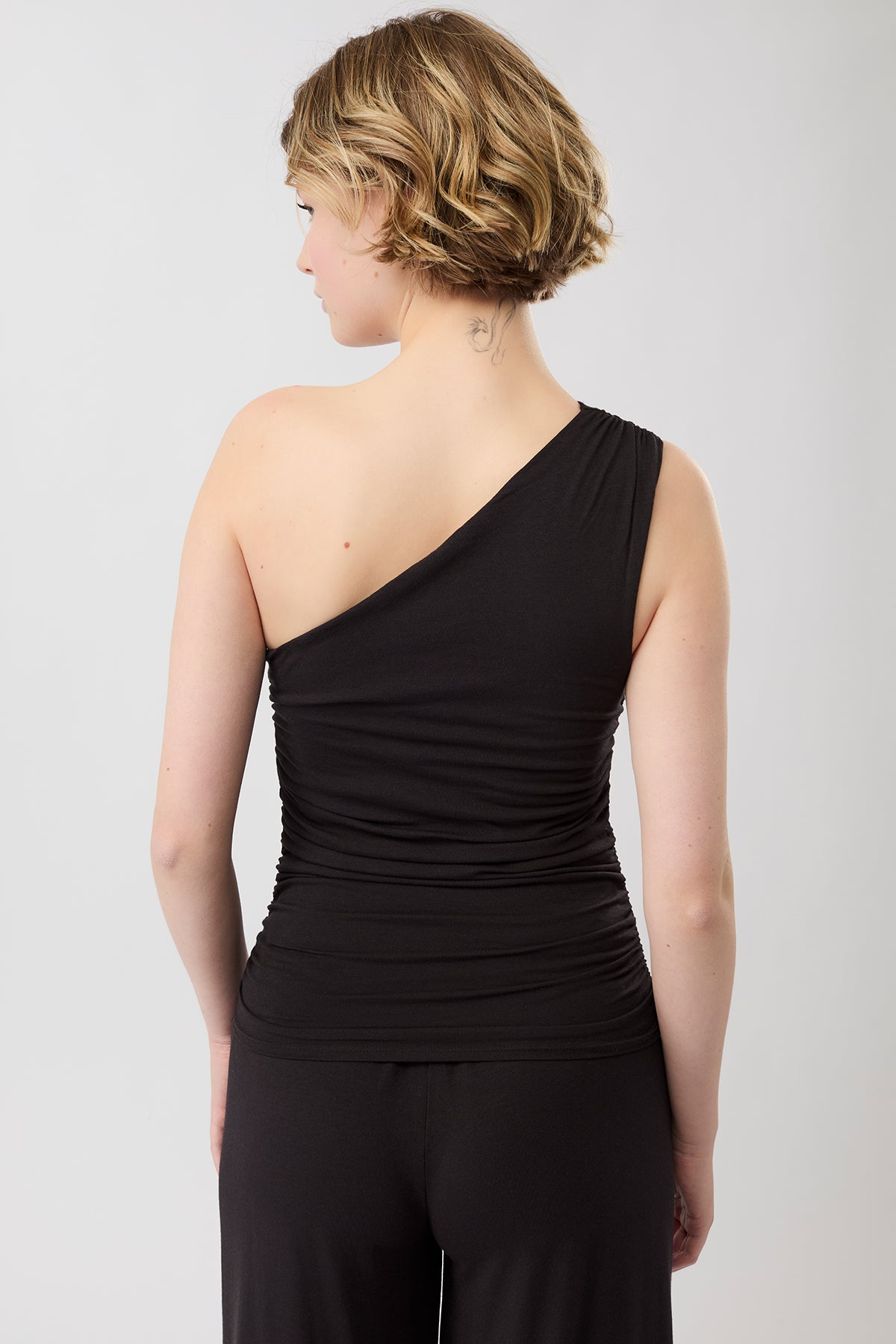 One Shoulder Top (Black)