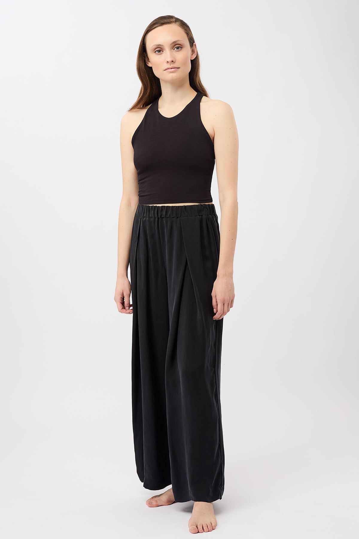 Cross Top (Black), GOTS