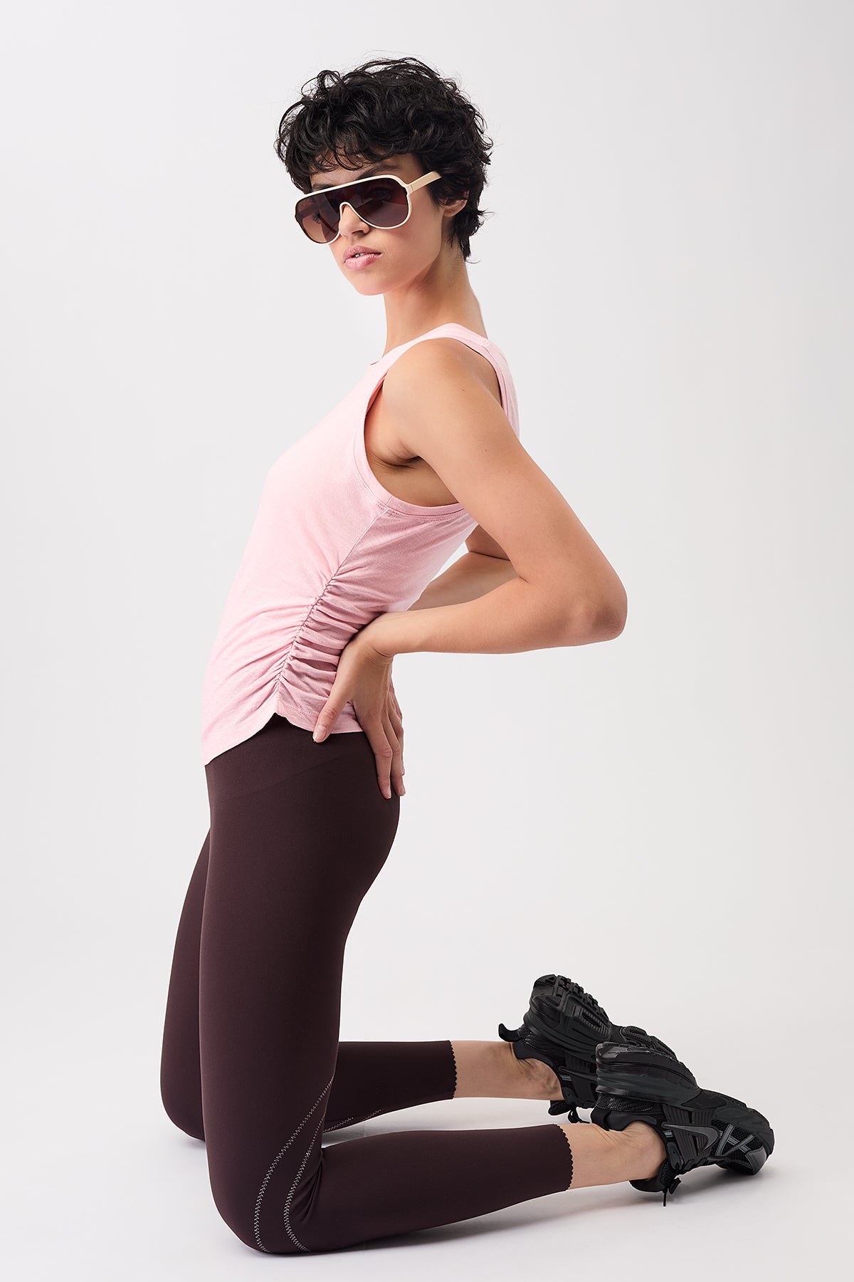 Cropped Ruffled Top (English Rose)