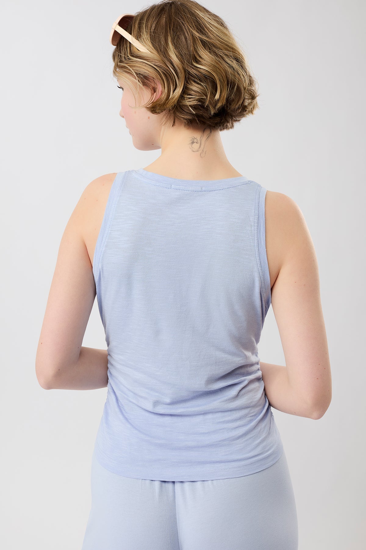 Cropped Ruffled Top (Etheral Glow)