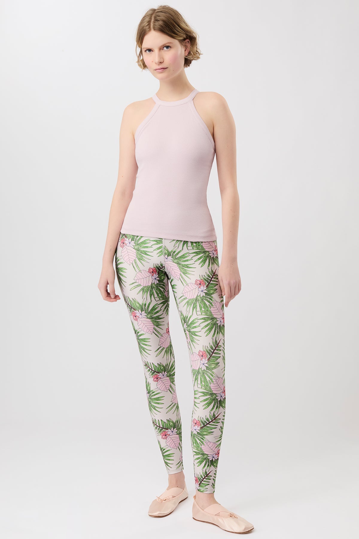 Ribbed Halterneck (Mauve), GOTS