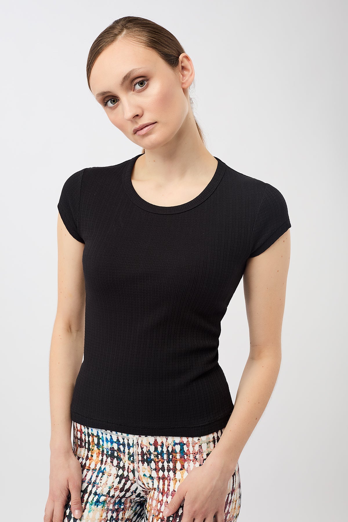 Piqué Roundneck (Black), GOTS