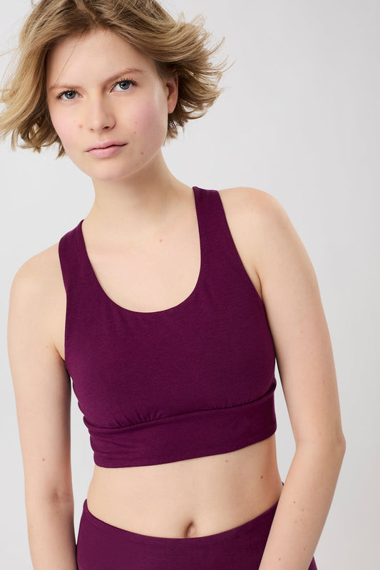 Wellness Bra (Black Plum)