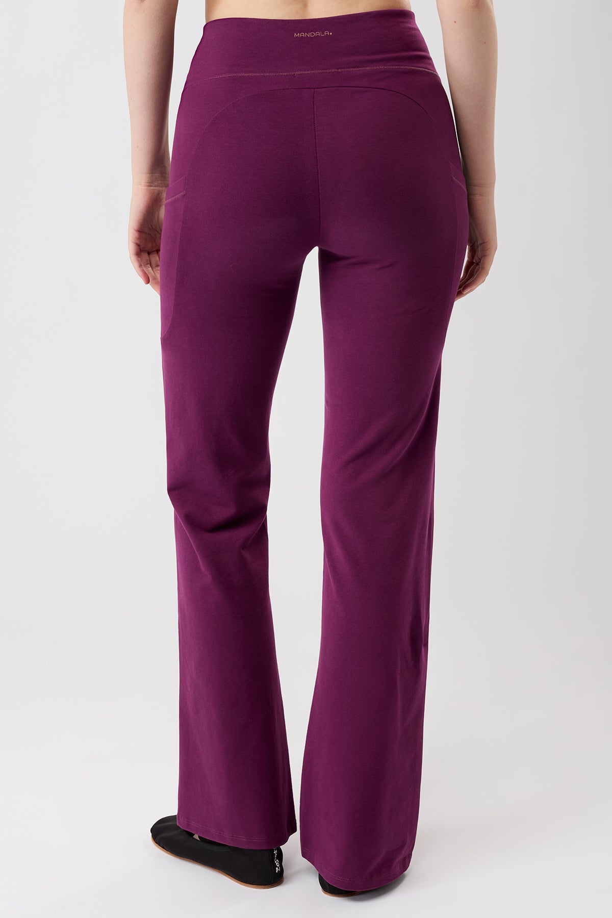Straight Pants (Black Plum), GOTS