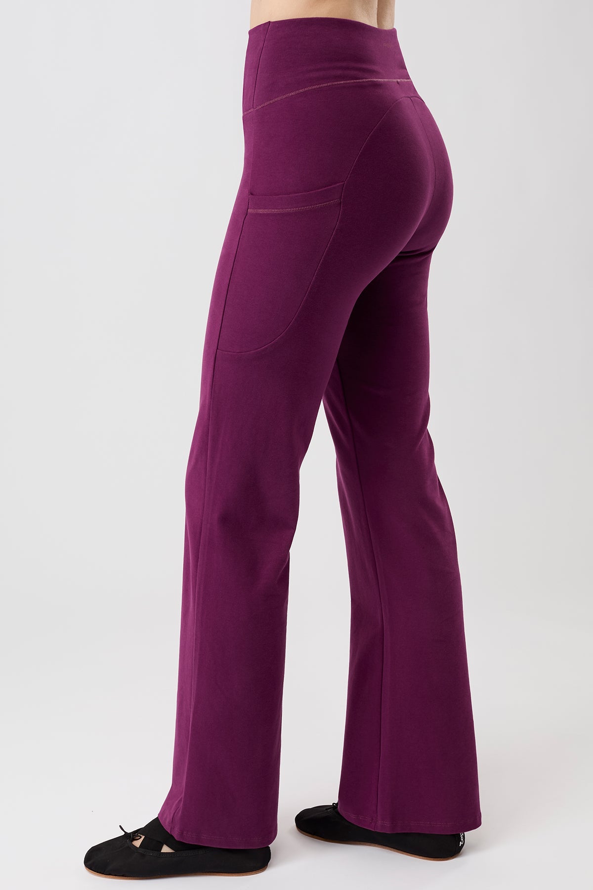 Straight Pants (Black Plum), GOTS