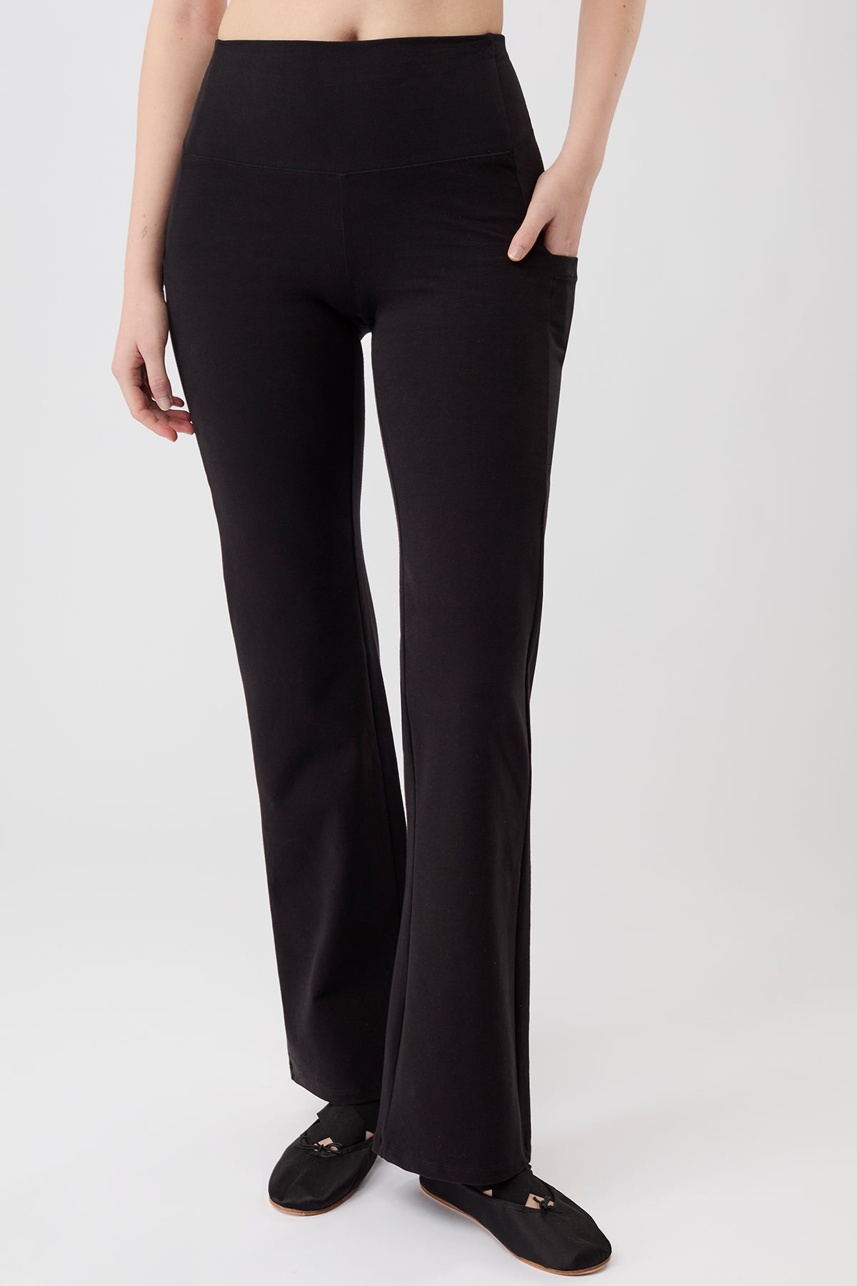 Straight Pants (Black), GOTS