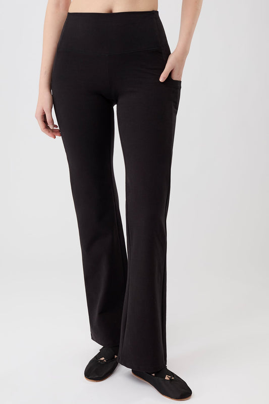 Straight Pants (Black), GOTS