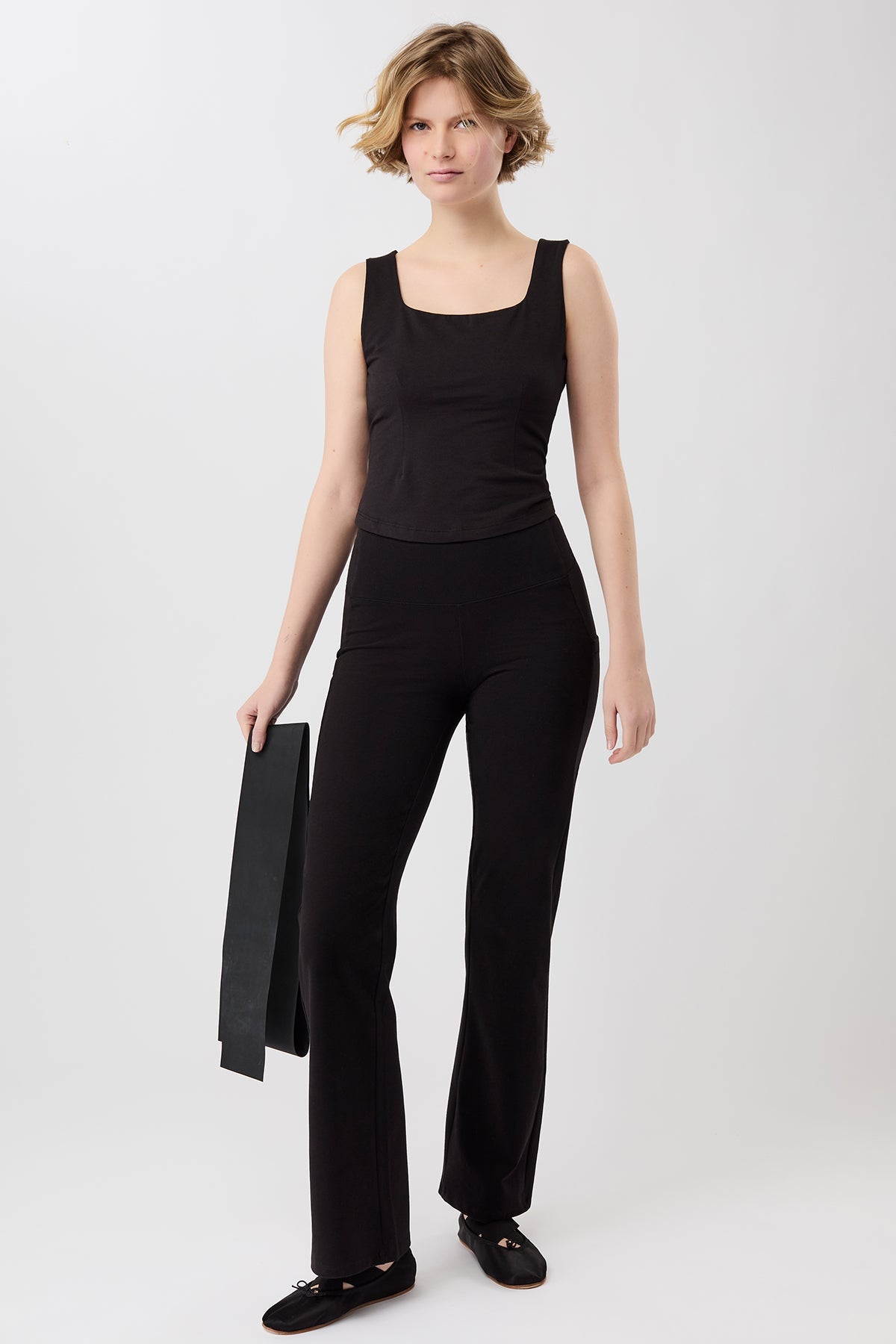 Straight Pants (Black), GOTS