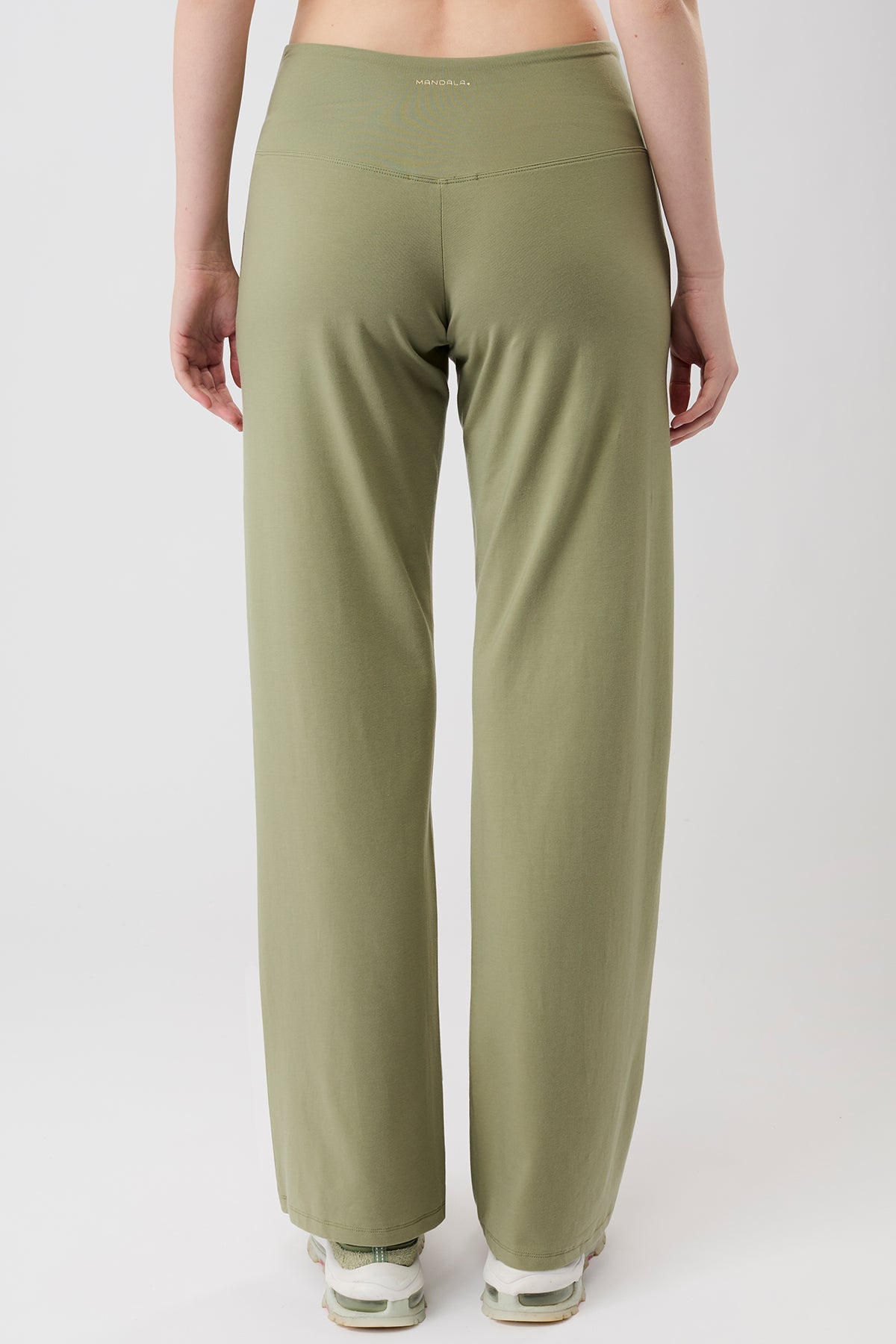 Wellness Bra + Wide Leg Workout Pants (Mossy Bark)
