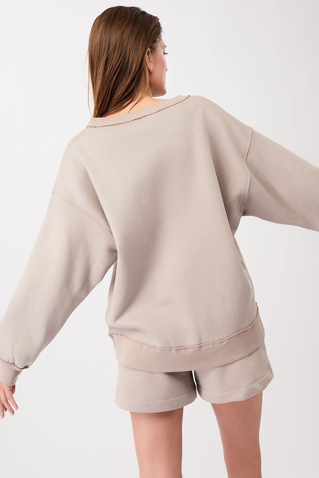 Natural Dye Simple Sweater (Ocean Sand)