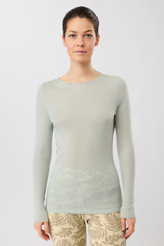 Crew Neck Wool Mix (Gravel)