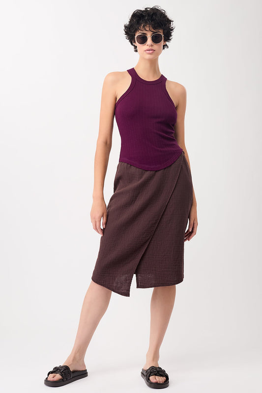 Wrap Skirt (Ganache)